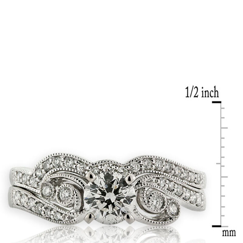Diamond Bridal Set 14K image number 1