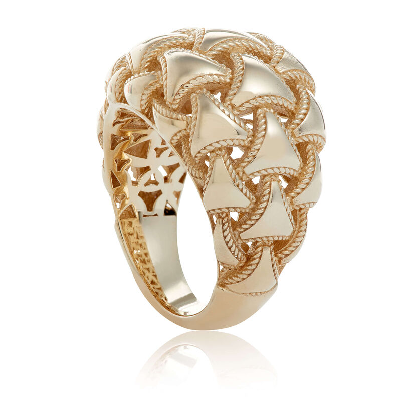 Toscano Woven Domed Ring 14K, Size 6 image number 1