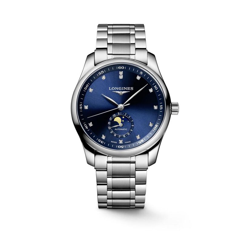 Longines Master Collection Moonphase Blue Dial Watch, 40mm image number 0