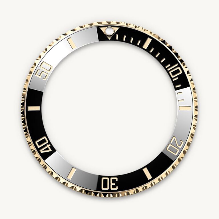 rolex submariner in yellow rolesor - combination of oystersteel and yellow gold, m126613ln-0002 - unidirectional rotatable bezel - ben bridge