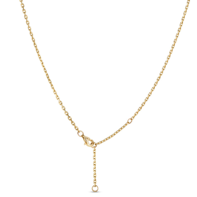 Charm Necklace with 13 Discs, 14K Yellow Gold image number 2
