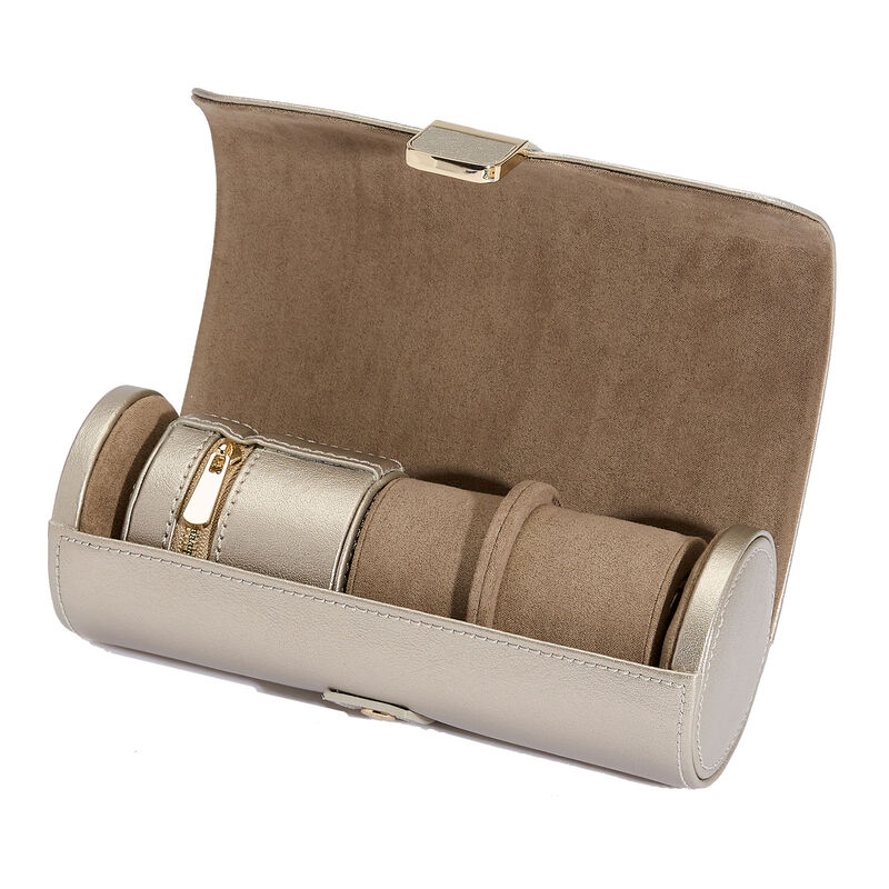 WOLF Palermo Double Watch Roll with Jewelry Pouch image number 0