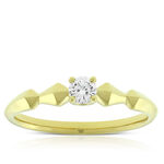 Jade Trau for Ben Bridge Signature Diamond Ring 18K