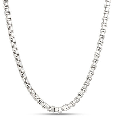 Toscano Classic Veneziana Link Necklace, Sterling Silver