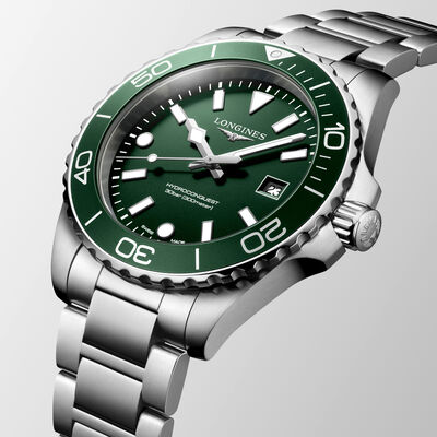 Longines Hydroconquest Green Dial Watch, 42mm