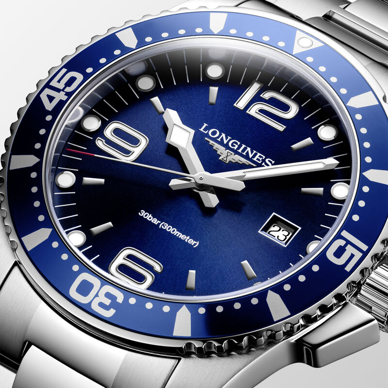Longines Hydroconquest Sunray Blue Dial Watch, 44mm image number 3