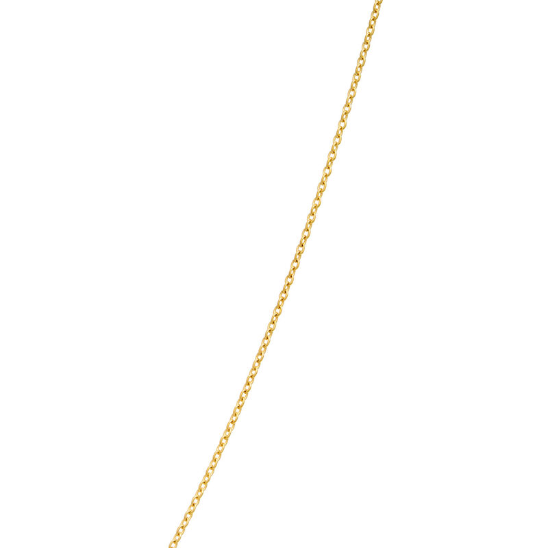 Baguette Diamond Station Necklace, ⅔ Total Carat Weight,  14K Two Tone Gold image number 4