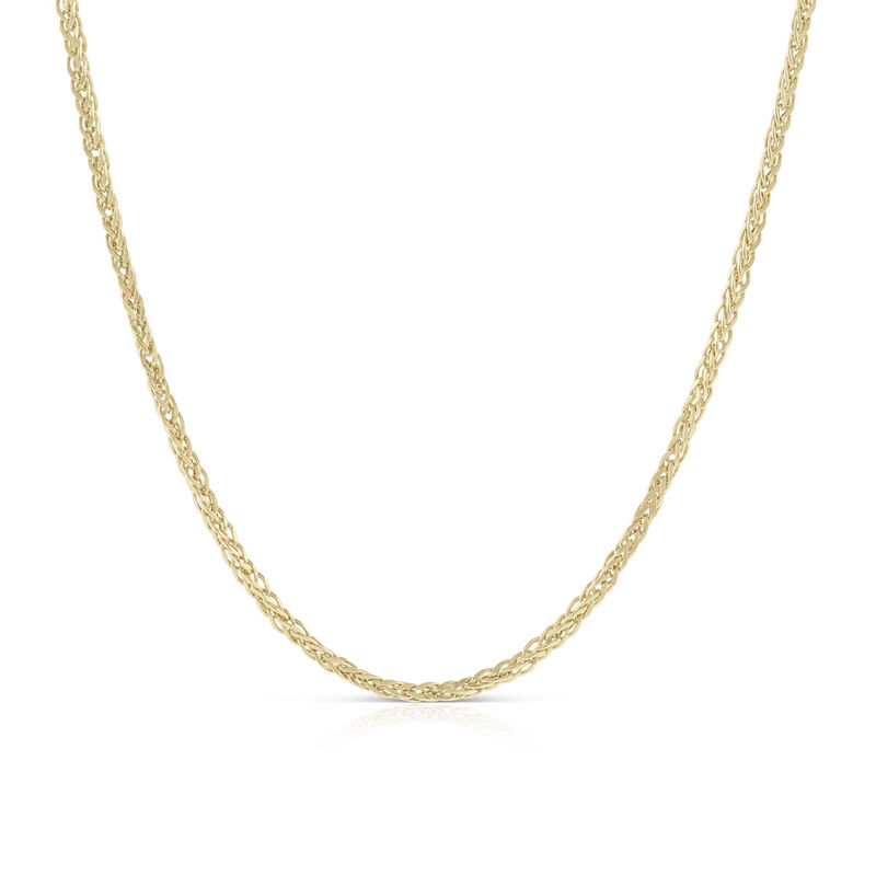 Square Wheat Chain 14K, 18" image number 0