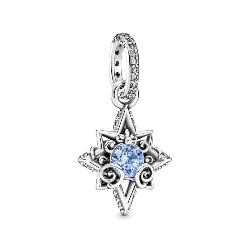 Pandora Disney Cinderella Blue Star CZ Pendant image number 1