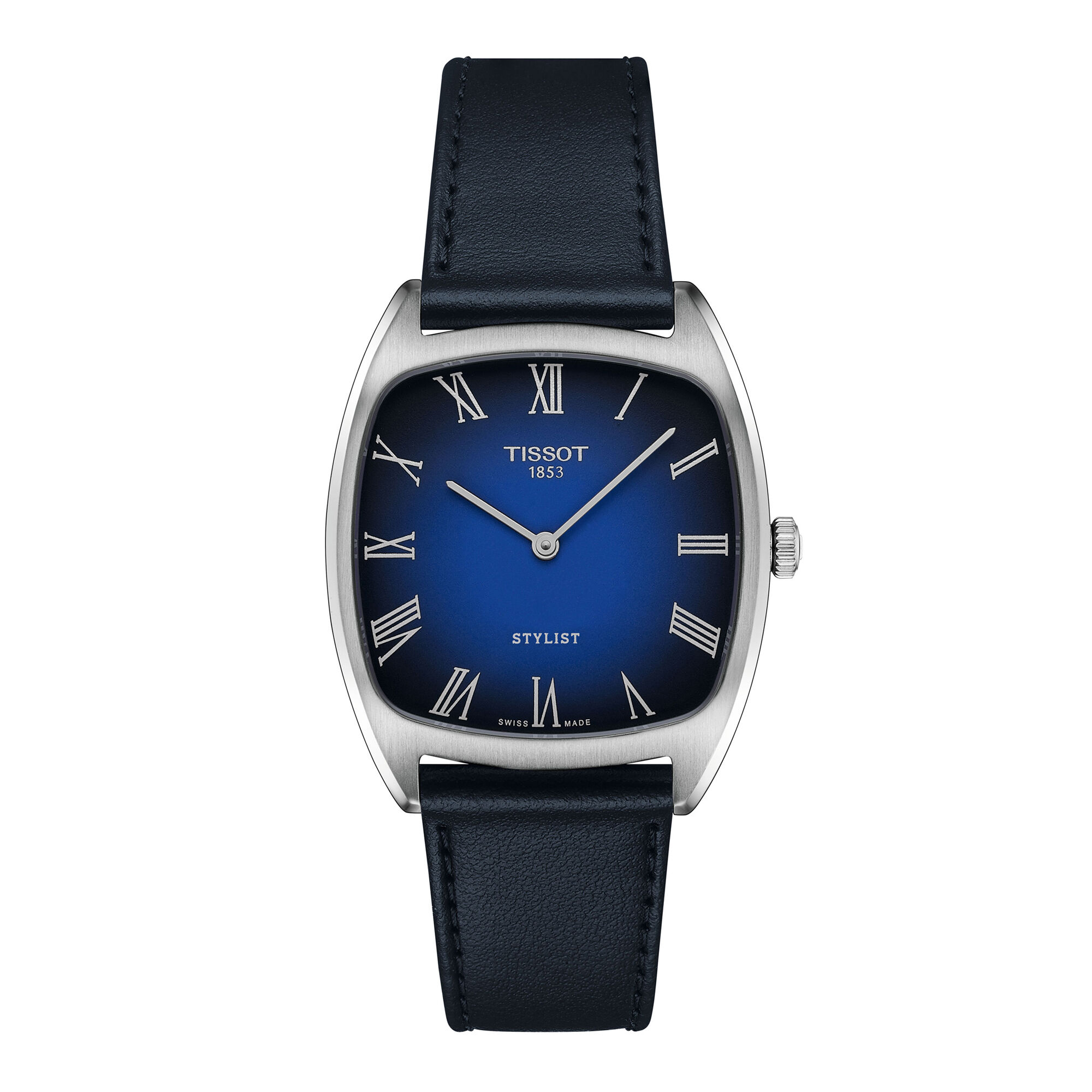 TISSOT Stylist Gradient Blue Dial Watch, 32mm