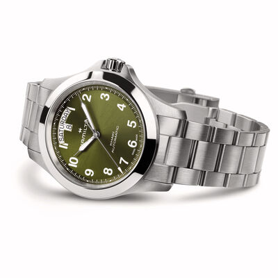Hamilton Khaki Field King Day-Date Green Dial Watch, 40mm