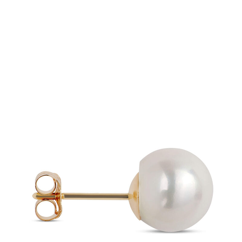 Akoya Pearl Studs, 14K Yellow Gold image number 2