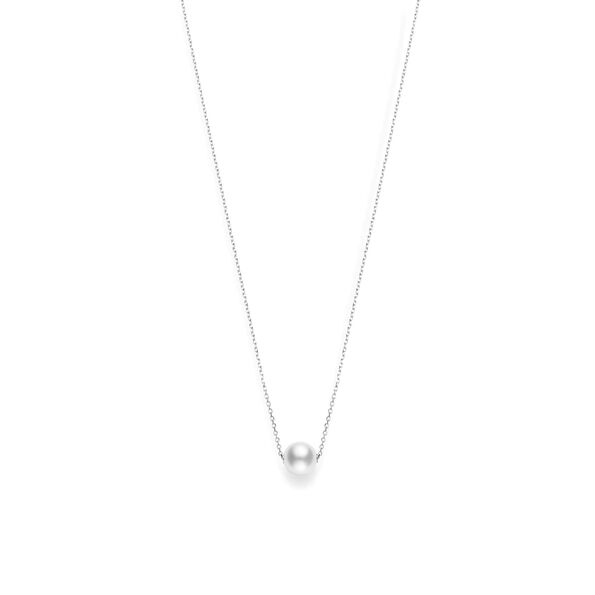 Mikimoto Akoya Cultured Pearl Necklace 8mm, 18K White Gold