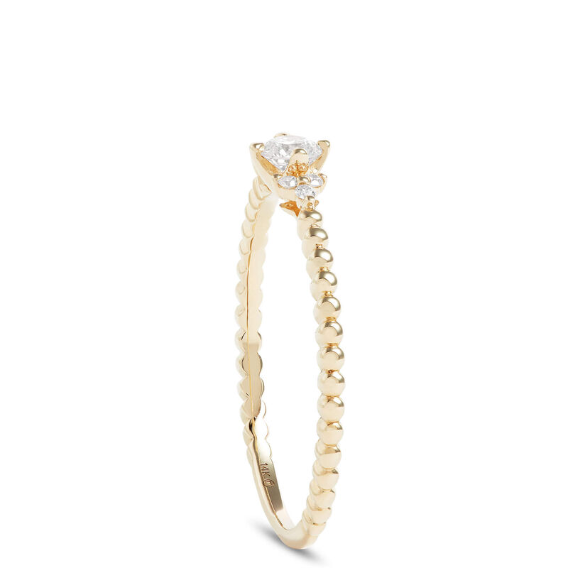 Diamond Promise Ring, 14K Yellow Gold image number 1