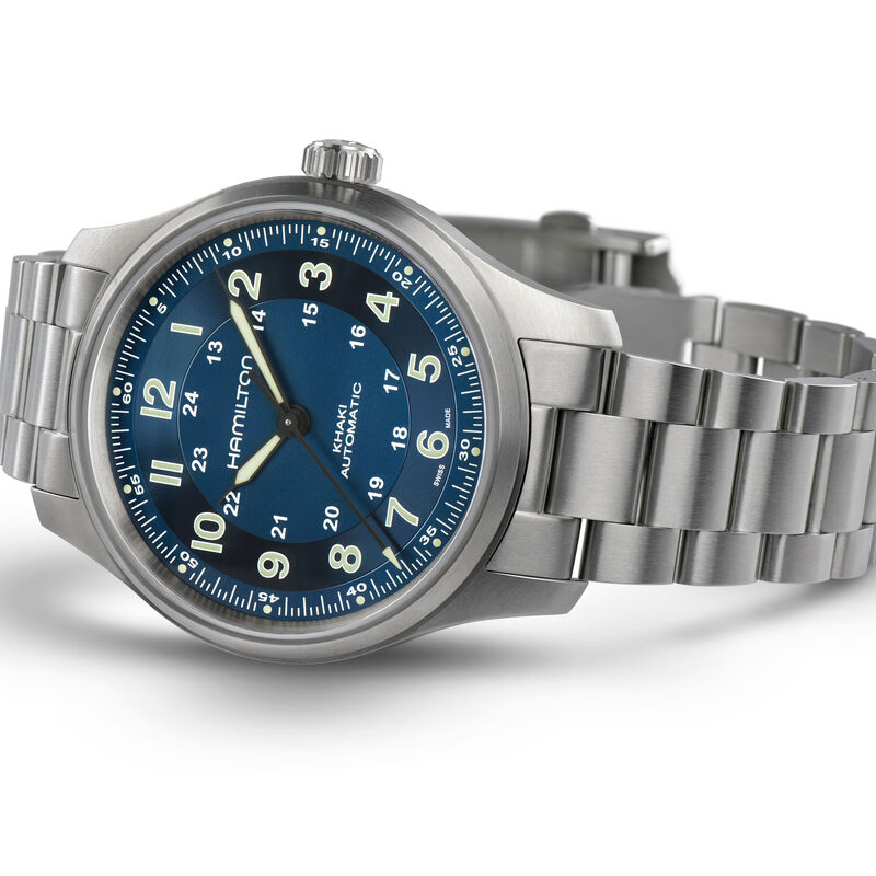 Hamilton Khaki Field Titanium Auto Watch Blue Dial, 42mm image number 2