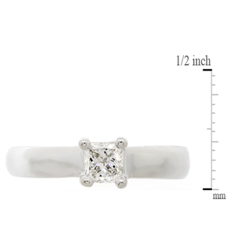 Ikuma Canadian Princess Cut Diamond Solitaire Ring 14K, 1/2 ct. image number 2