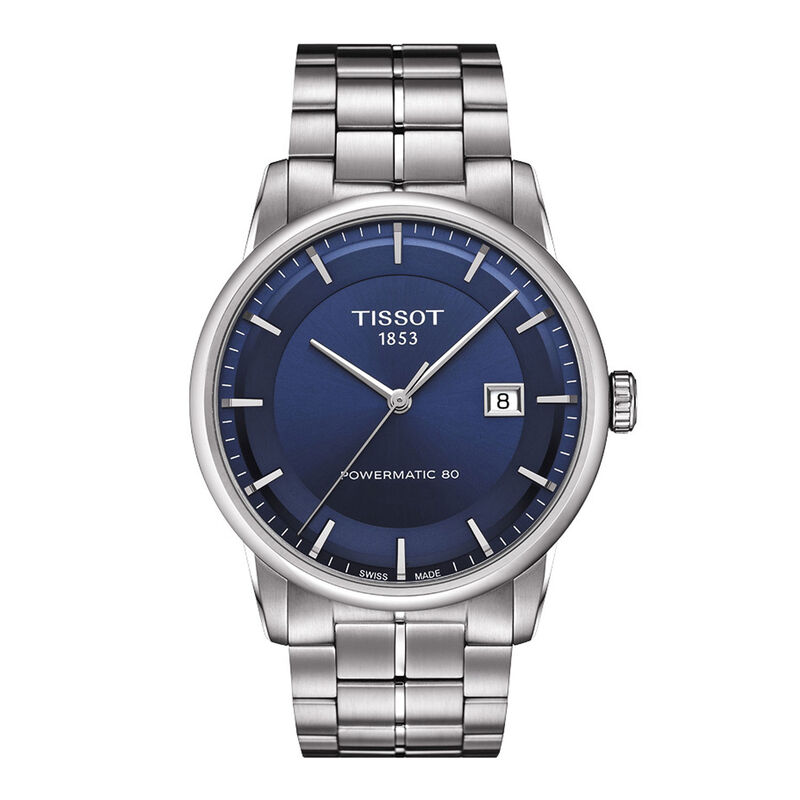 Tissot Luxury Powermatic 80 Blue Dial Steel Auto Watch, 41mm image number 1