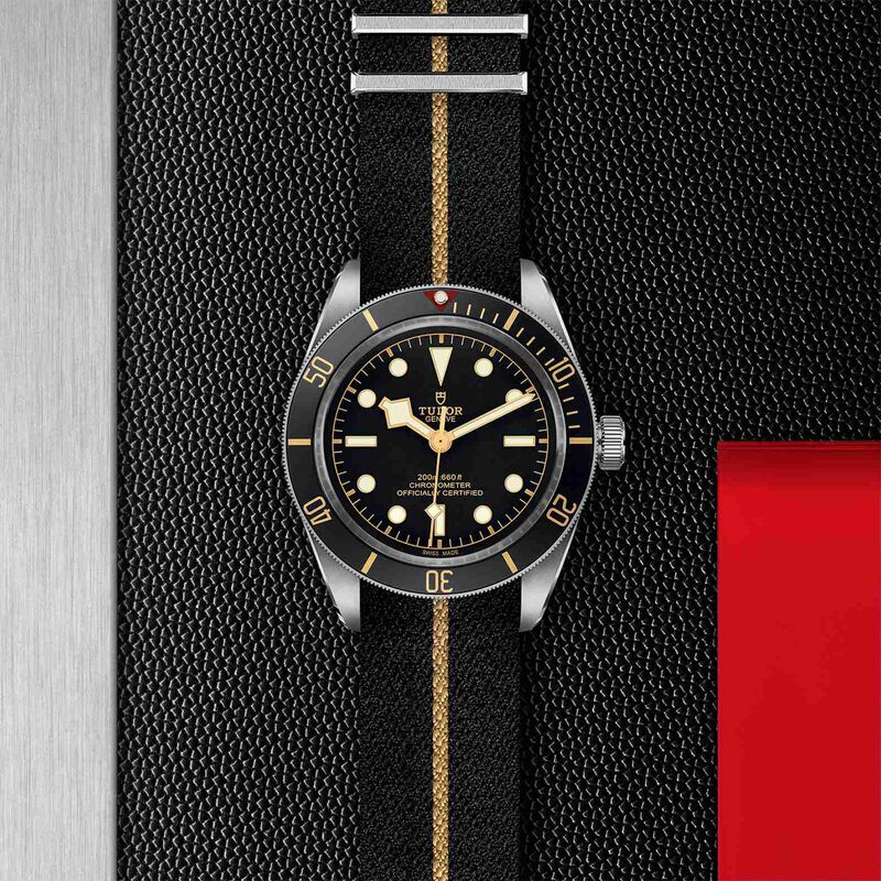 TUDOR Black Bay Fifty-Eight Watch, Steel Case Black Dial Fabric Strap, 39mm image number 4