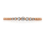Rose Gold Stackable Diamond Band 14K
