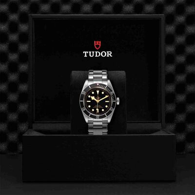 TUDOR Black Bay Watch, Steel Case Black Dial Steel Bracelet, 41mm