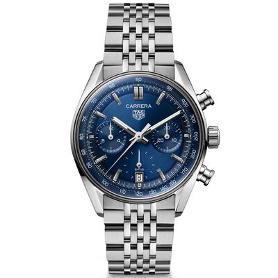 TAG Heuer Carrera Chronograph Blue Dial Watch, 39mm