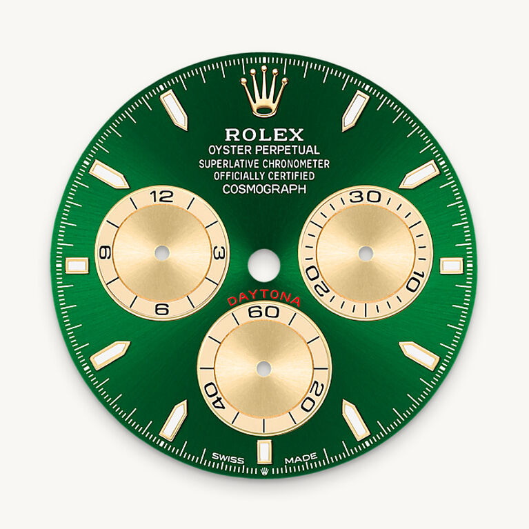 Bright green dial