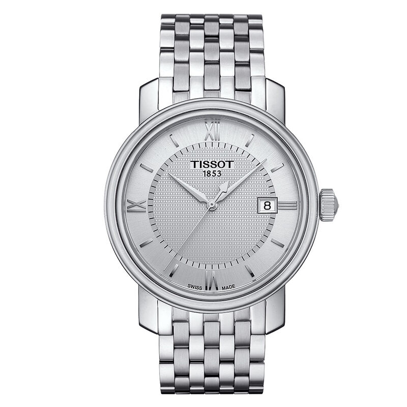 Tissot Bridgeport T-Classic Silver Dial Steel Quartz Watch, 40mm image number 0