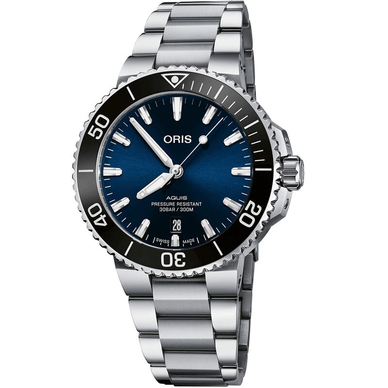 Oris Aquis Date With Blue Gradient Dial Watch, 41.50mm image number 0