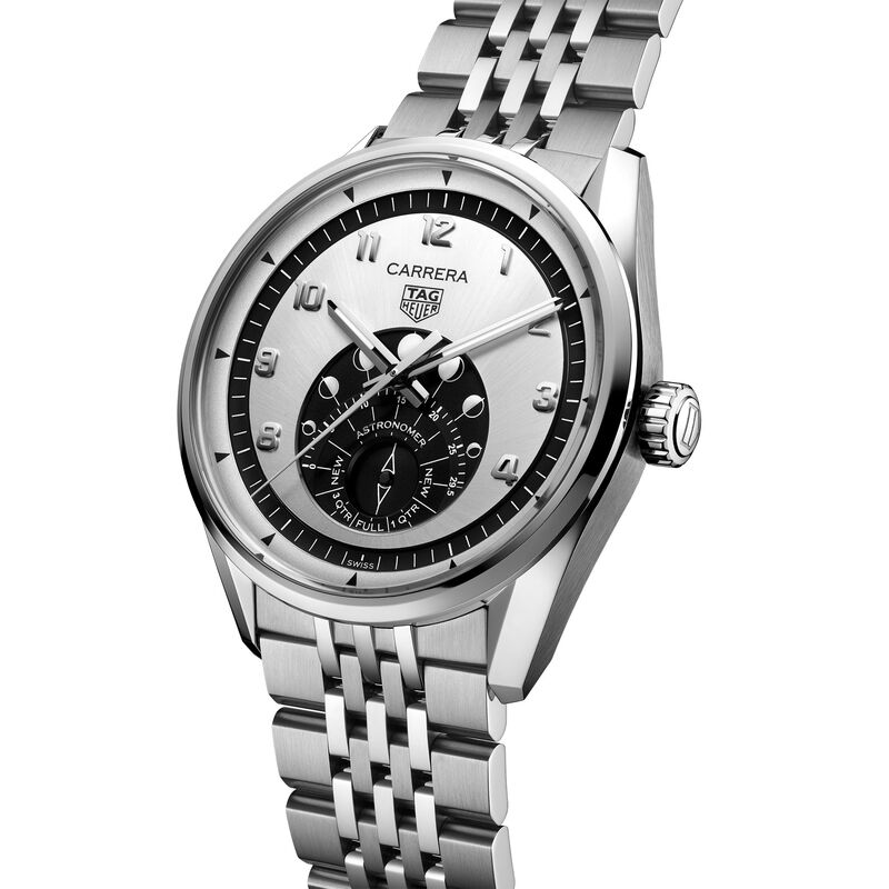 TAG Heuer Carrera Astronomer Silver Dial Watch, 39mm image number 1