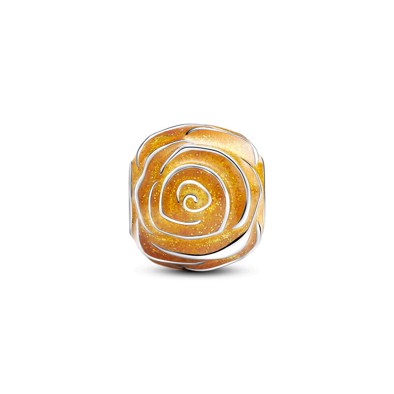 Yellow Rose in Bloom Charm image number 1