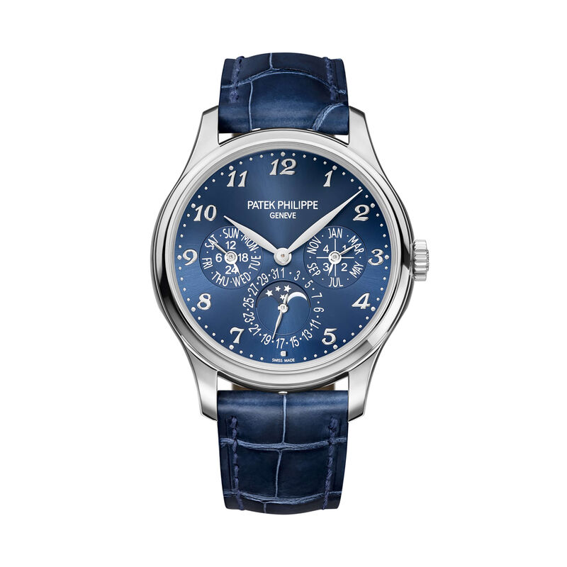 Patek Philippe Geneve Watch Blue Dial Blue Strap, 39mm image number 1