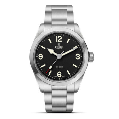 TUDOR Ranger Black Dial Watch, 39mm