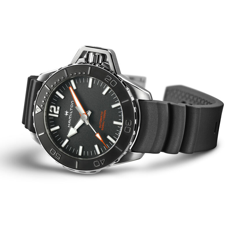 Hamilton Khaki Navy Frogman Auto Black Dial Watch, 36mm image number 1
