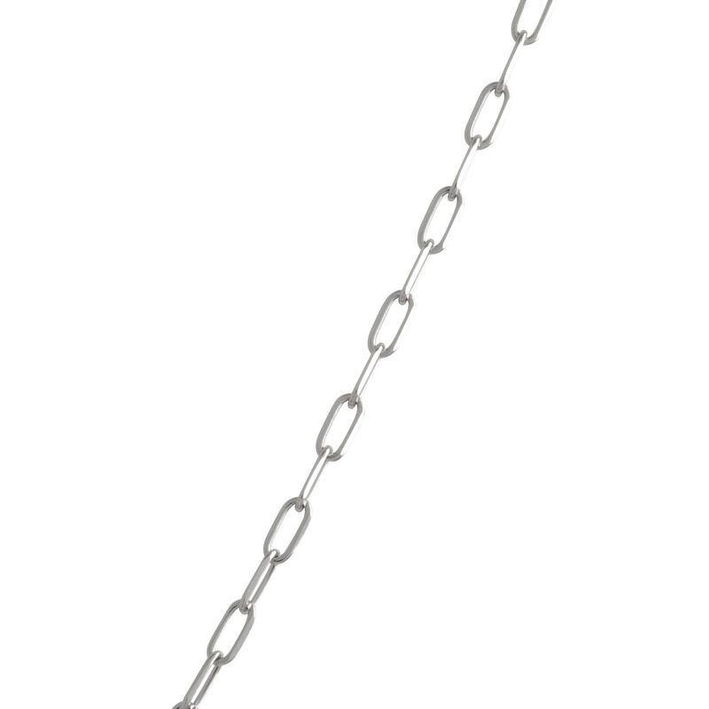 18-Inch Paperclip Chain, 14K White Gold image number 2