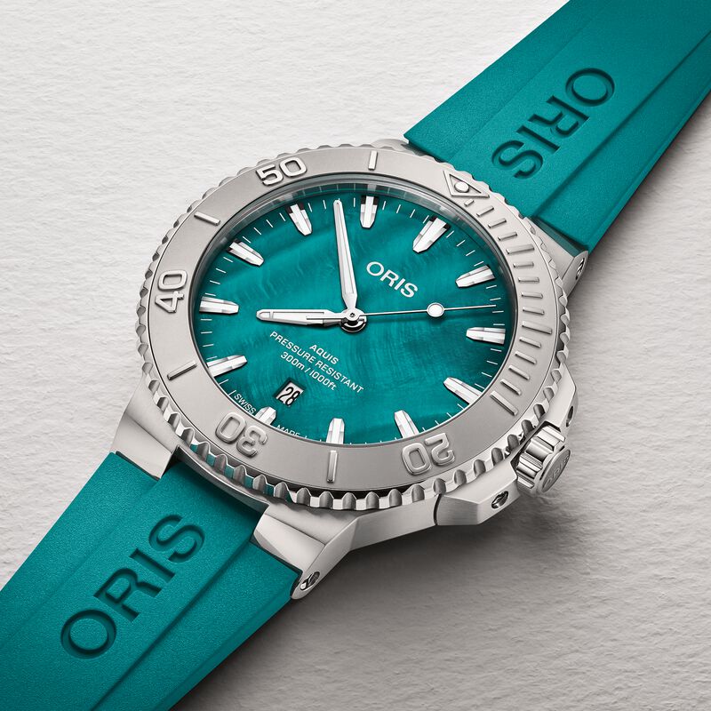 Oris Aquis New York Harbor Limited Edition II Aqua Green Dial Watch, 43.5mm image number 2