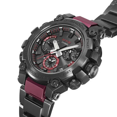 G-Shock MT-G Dual Core Guard Watch Red Accents, 51.9mm