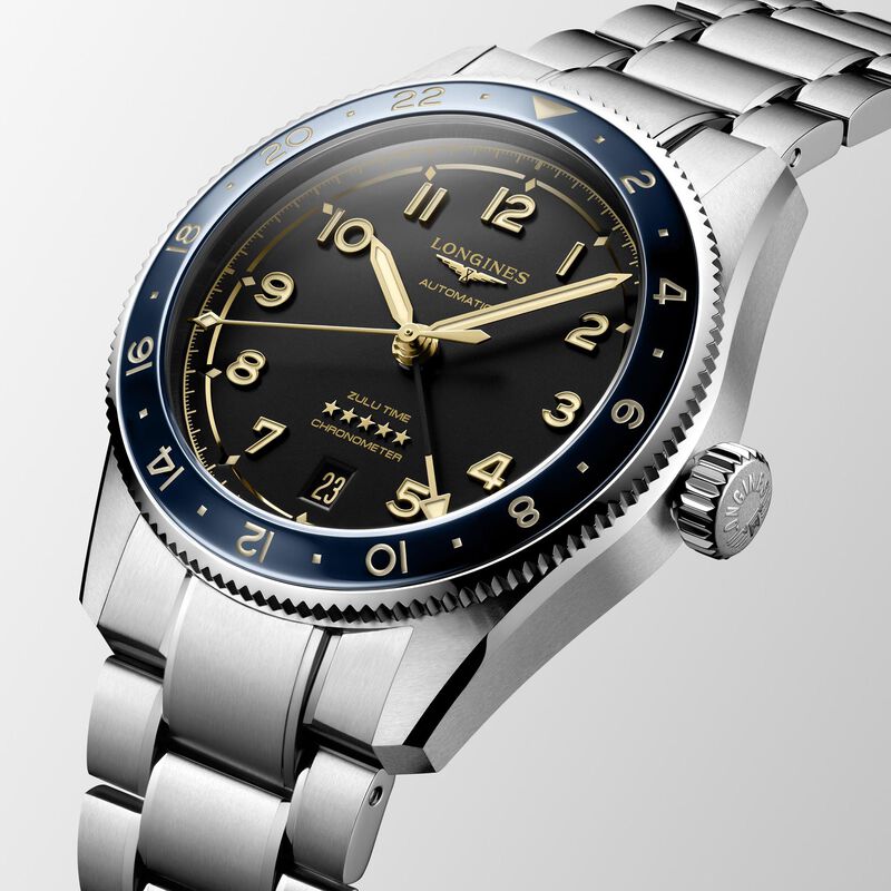 Longines Spirit Zulu Time Anthracite Dial Watch, 39mm image number 2