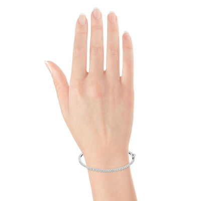 Diamond Bangle Bracelet 14K