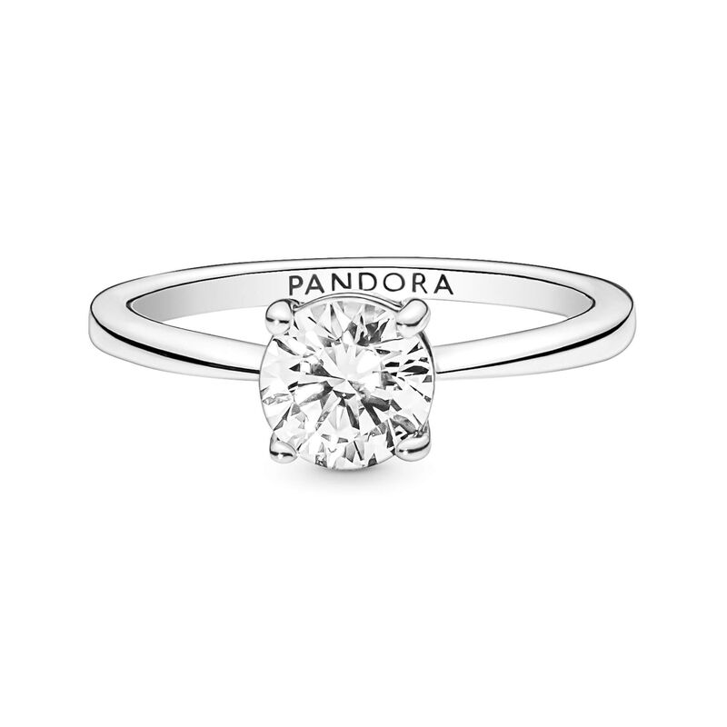Pandora Sparkling Solitaire CZ Ring image number 2