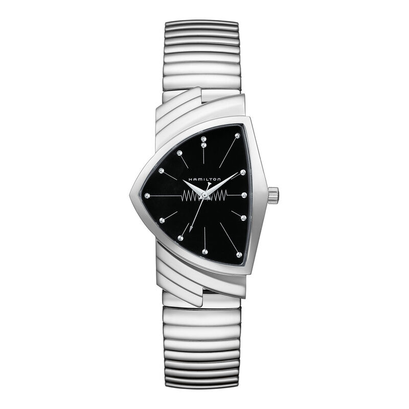 Hamilton Ventura Flex Quartz Black Dial Watch, 50.3mm image number 0