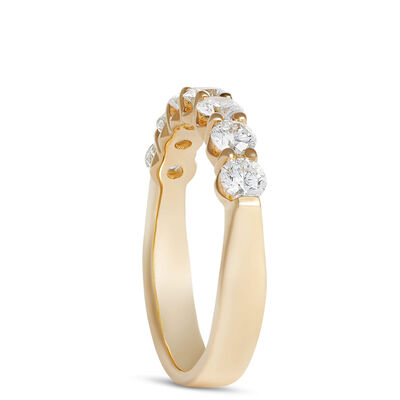 Ben Bridge Signature 7 Stone Diamond Anniversary Band, Yellow Gold