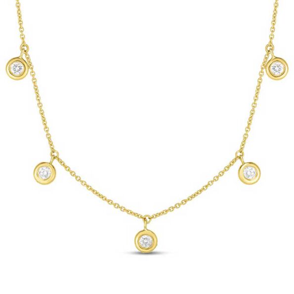 Roberto Coin Diamonds by the Inch 5-Station Diamond Necklace 18K