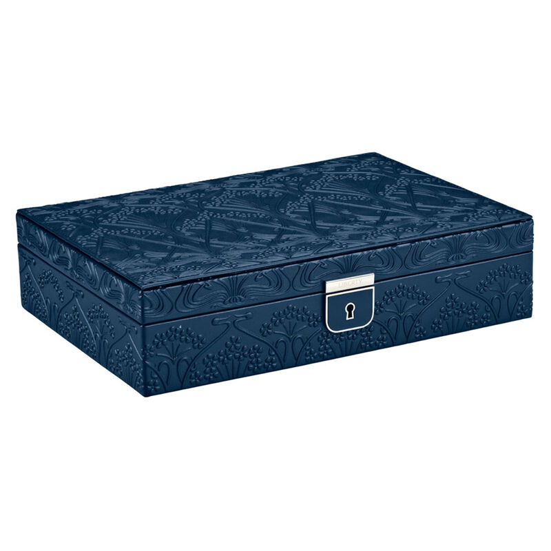 WOLF X LIBERTY All Over Ianthe Medium Jewelry Box - Navy image number 2