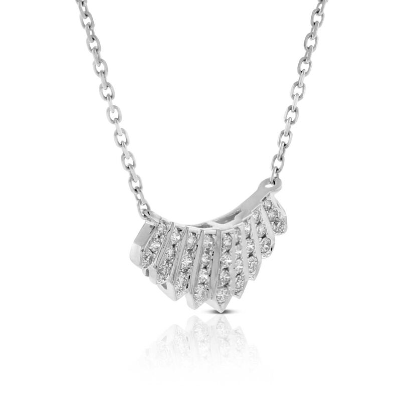 Diamond Mini Collar Necklace 14K image number 2