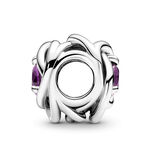 Pandora Purple Crystal Eternity Circle Charm