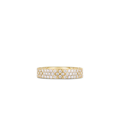 Roberto Coin 18K Yellow Gold Love In Verona Pav&eacute; Diamond Ring