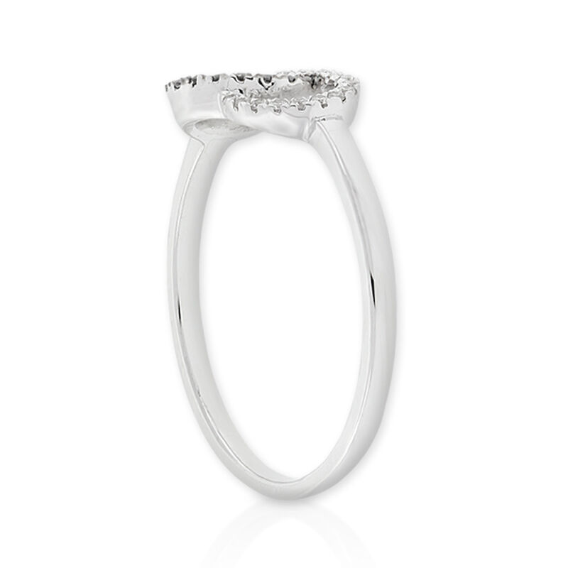 Black & White Diamond Ring 14K image number 1