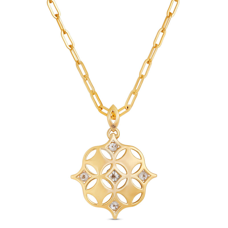 Ben Bridge Signature Diamond Pendant Necklace, 18K Yellow Gold image number 2