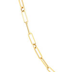 Roberto Coin Designer Gold Fine Paperclip Chain Necklace 18K