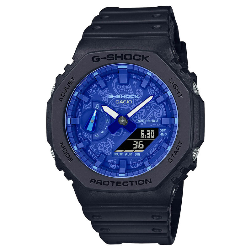 G-Shock 2100 Series Watch Paisley Dial Black Strap, 48.5mm image number 0